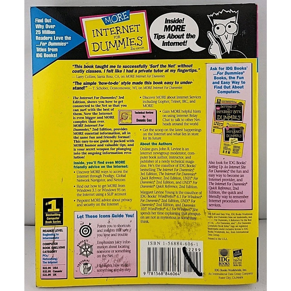 More Internet by John Levine (1996, Trade Paperback)