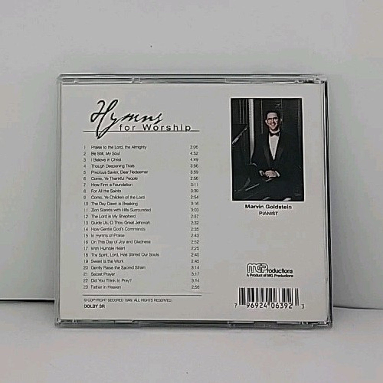 Marvin Goldstein - Hymns for Worship CD - MG Productions - Piano Instrumentals -