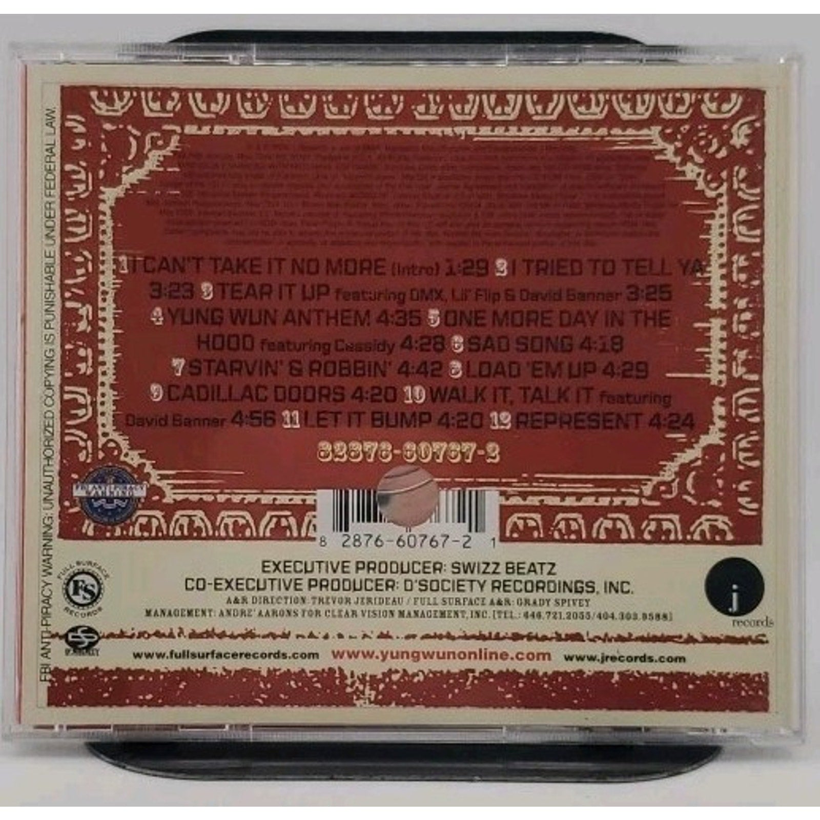 The Dirtiest Thirstiest by Yung Wun (CD, 2004)