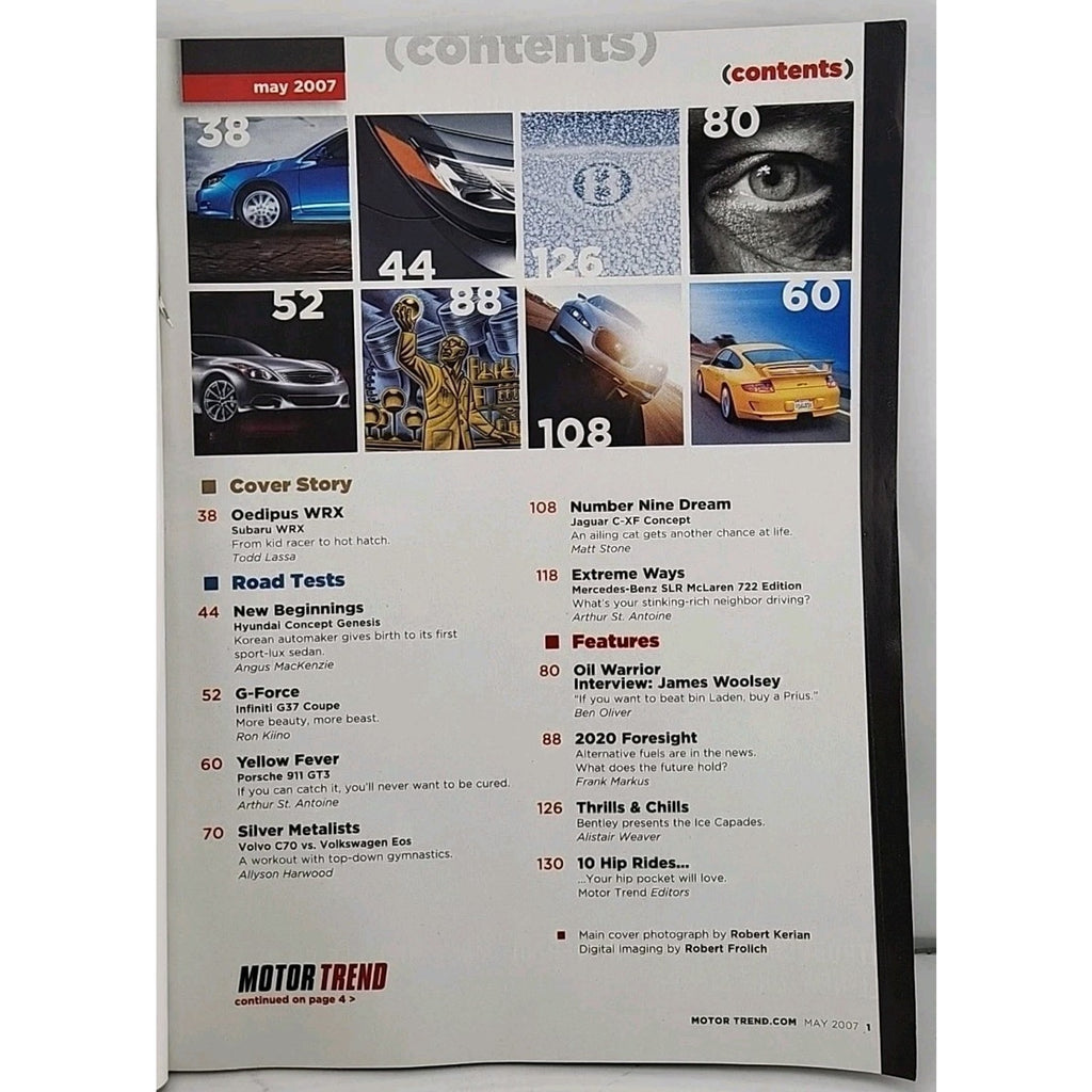 Motor Trend Magazine May 2007