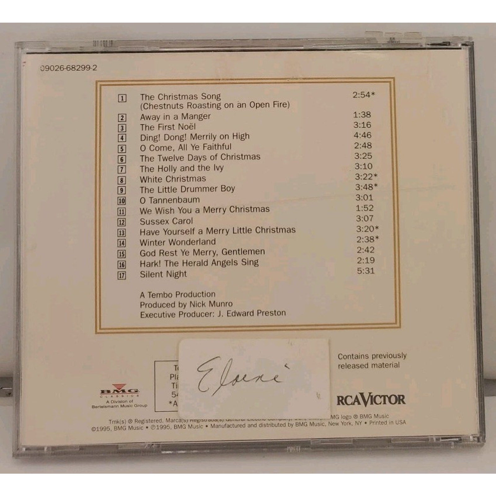 Christmas Song by Whittaker, Roger (CD, 1995)