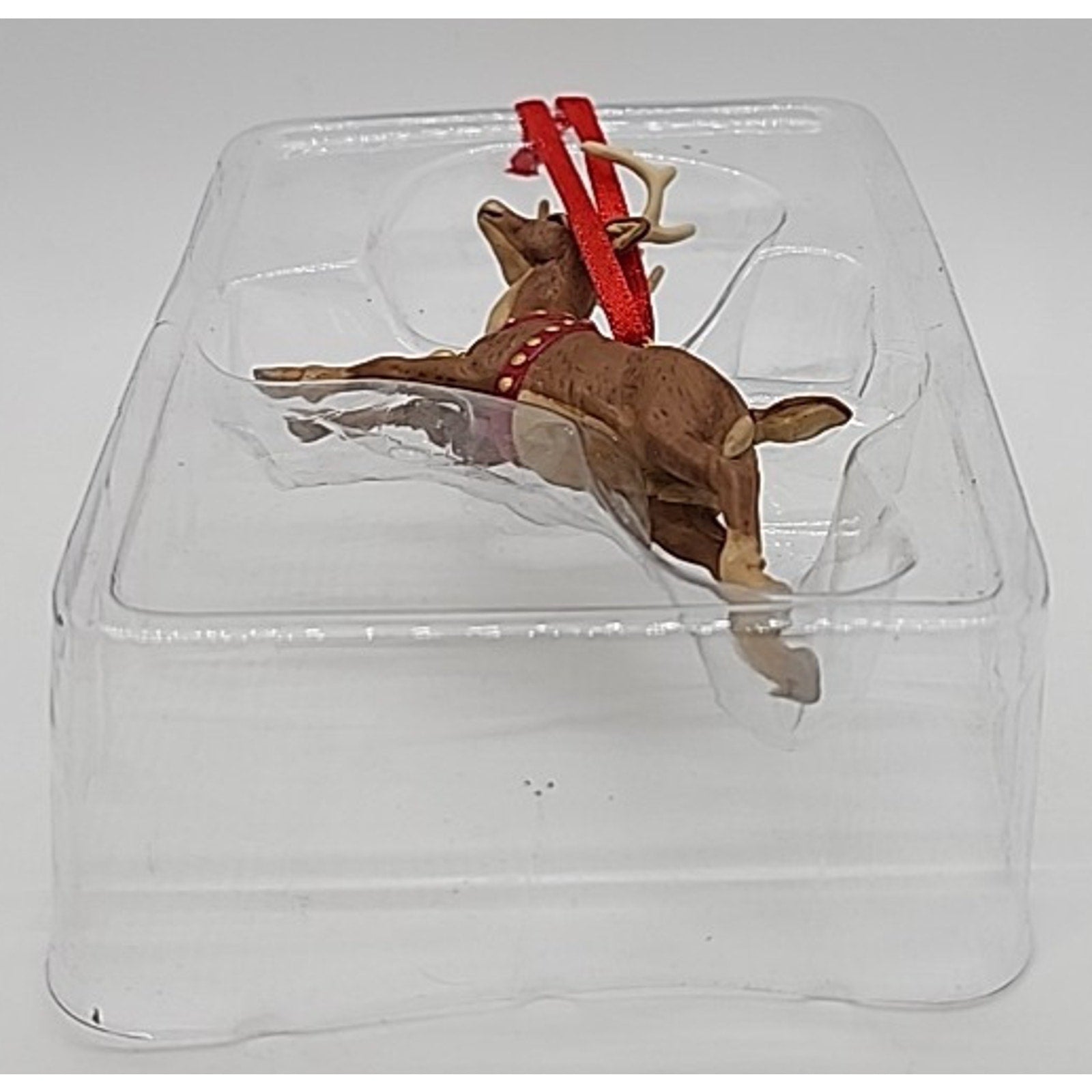 2001 Hallmark Keepsake Ornament QRP4492 Tiny Reindeer in Orig Book Box #19792