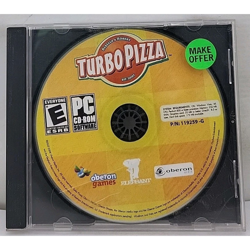 Turbo Pizza PC CD - Rebecca & Robert