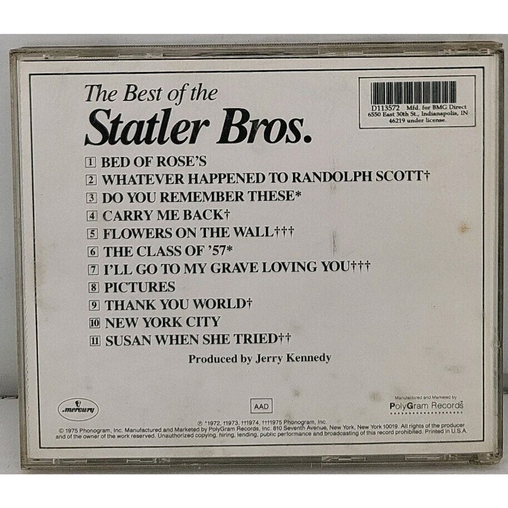 The Best Of The Statler Bros CD