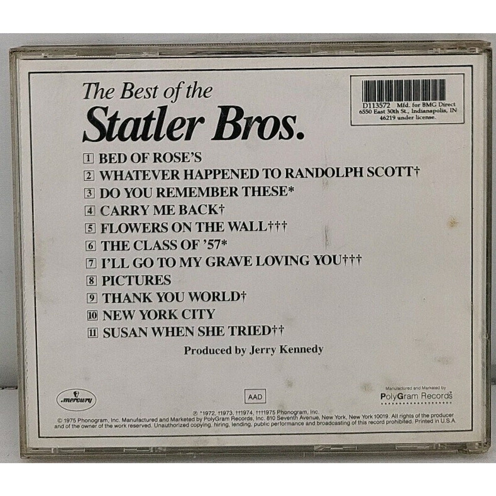 The Best Of The Statler Bros CD