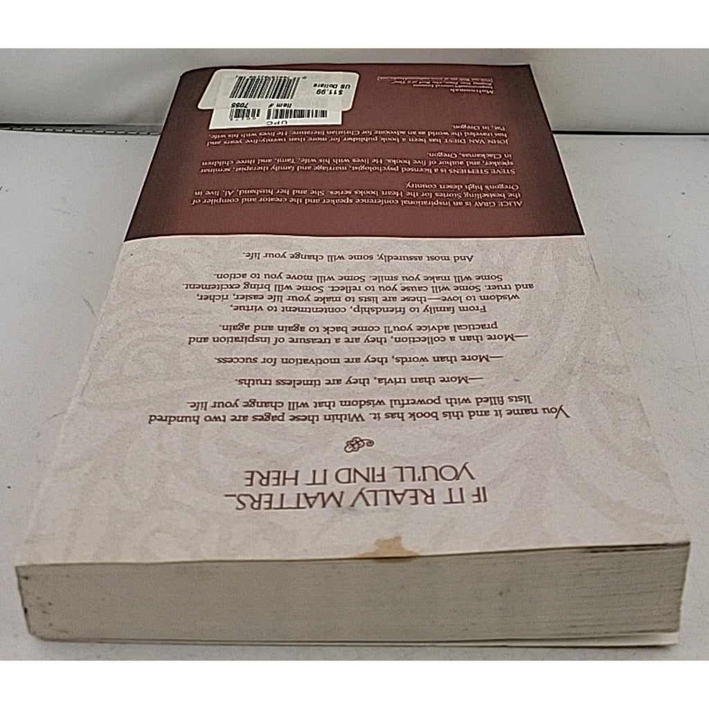 For Everything That Really Matters by John Van Diest (1999, Trade Paperback)