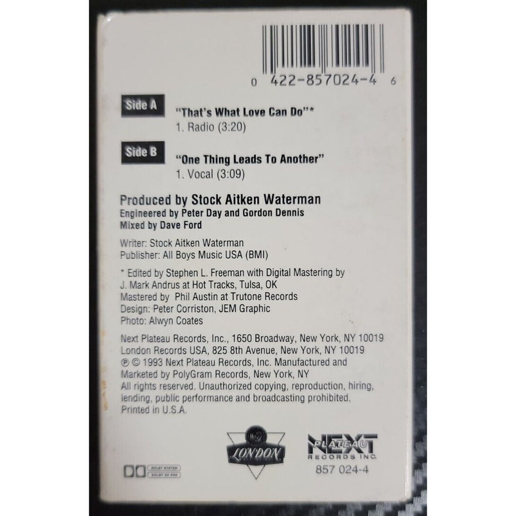 That's What Love Can Do [Single] by Boy Krazy (Cassette, Jan-1993,...
