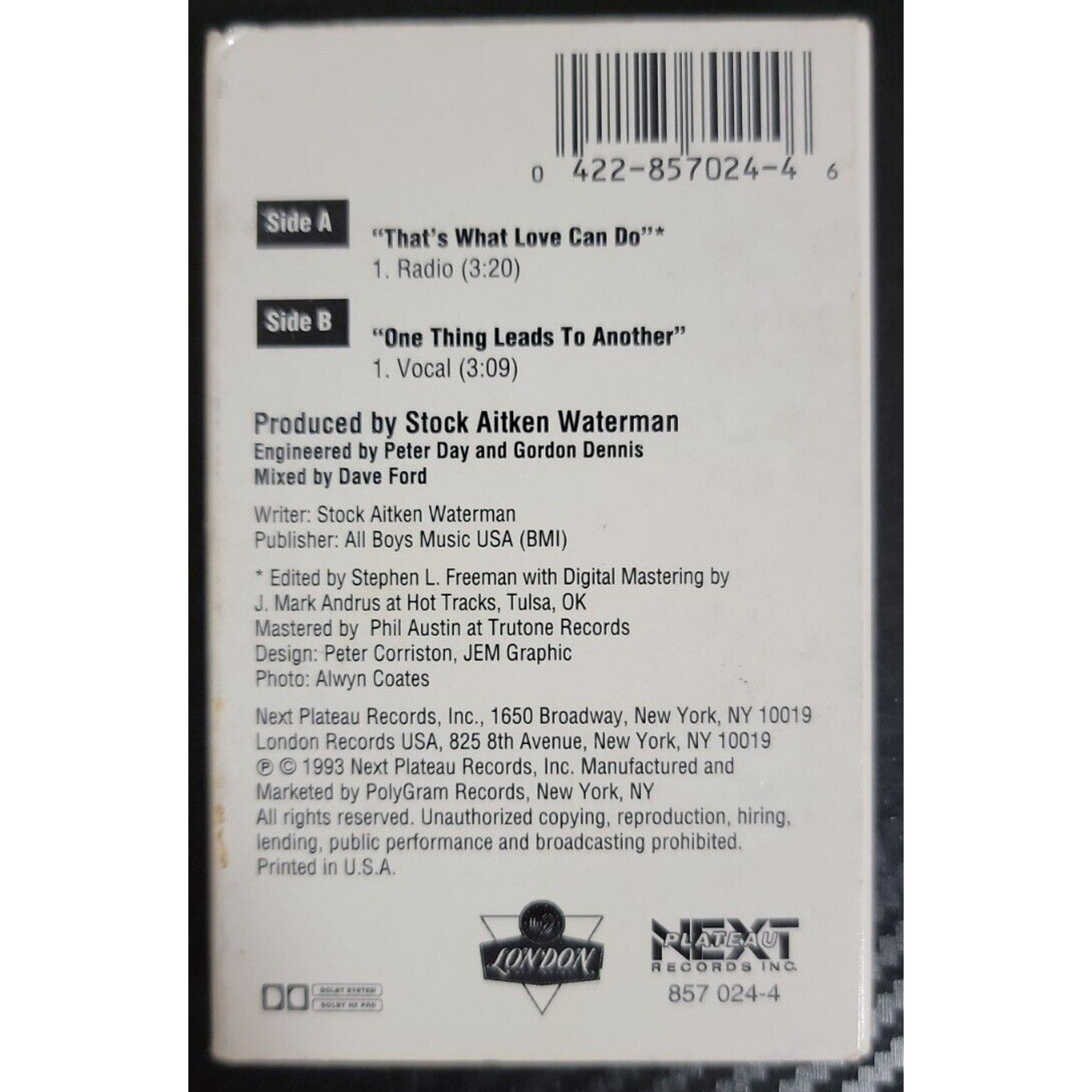That's What Love Can Do [Single] by Boy Krazy (Cassette, Jan-1993,...
