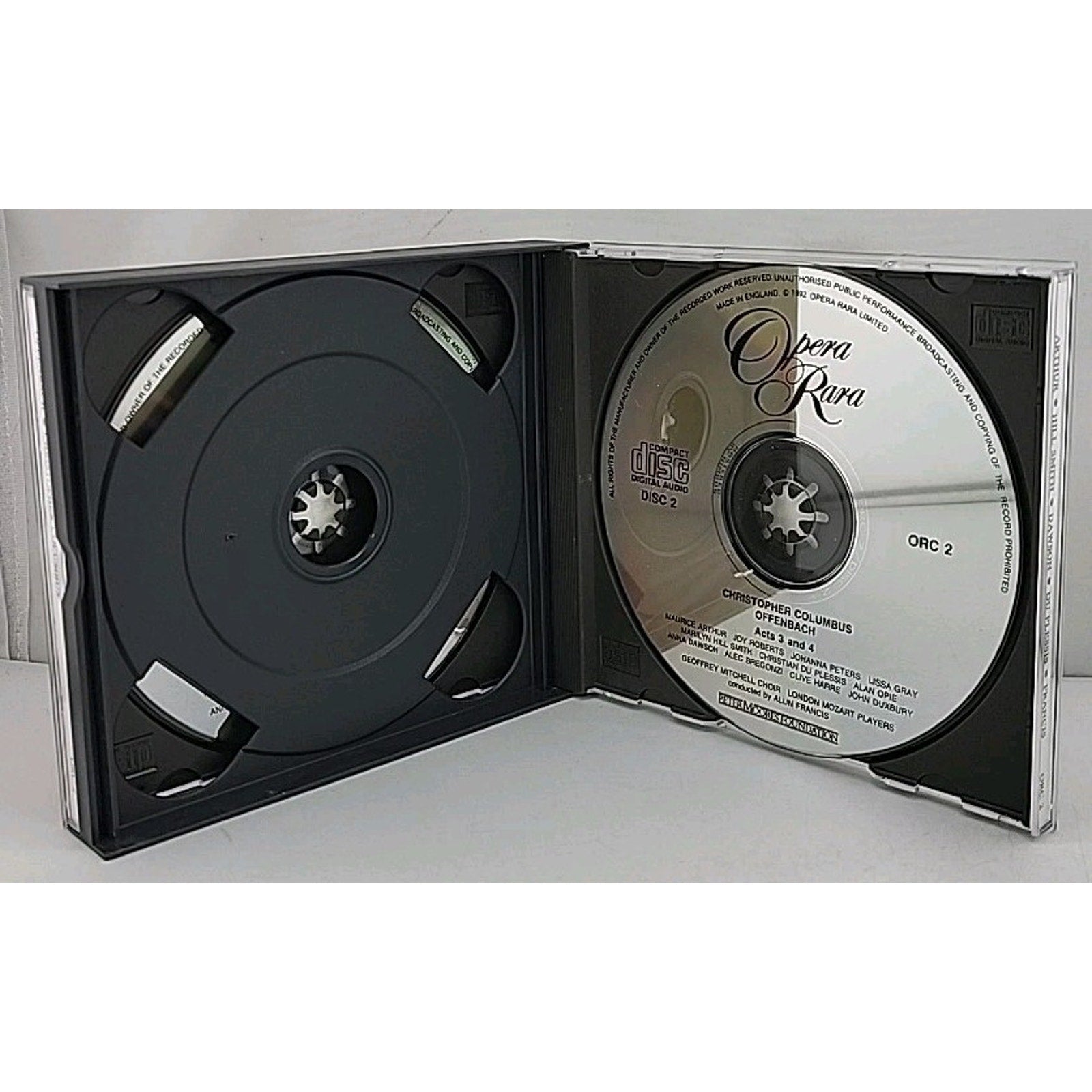 Offenbach Christopher Columbus Opera Rara ( 2 CD Box Set) Peter Moores