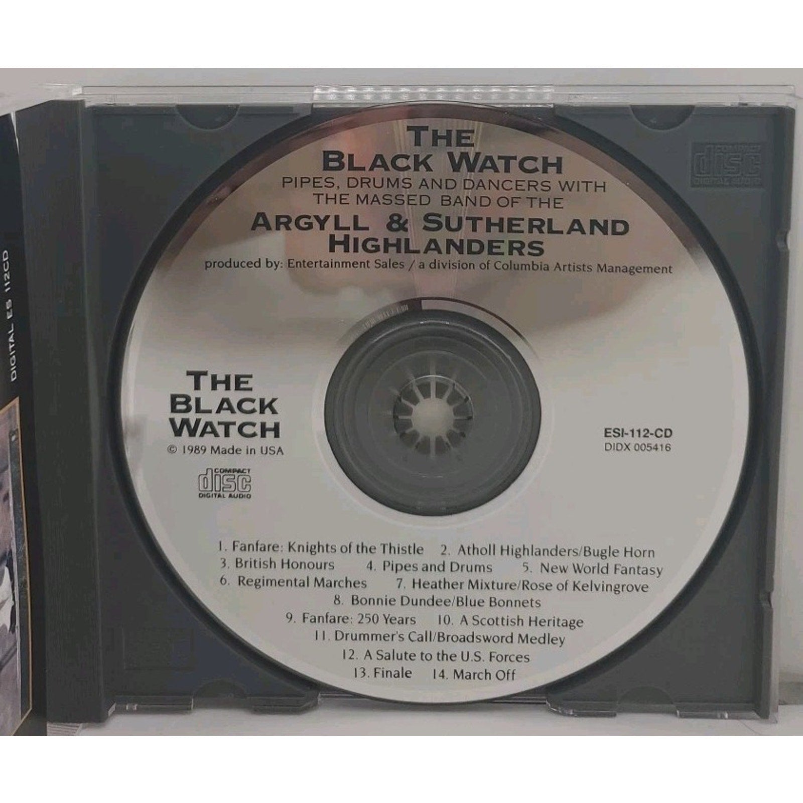 Argyle & Sutherland Highlanders - Black Watch 250th Anniversary (Audio CD 1989)