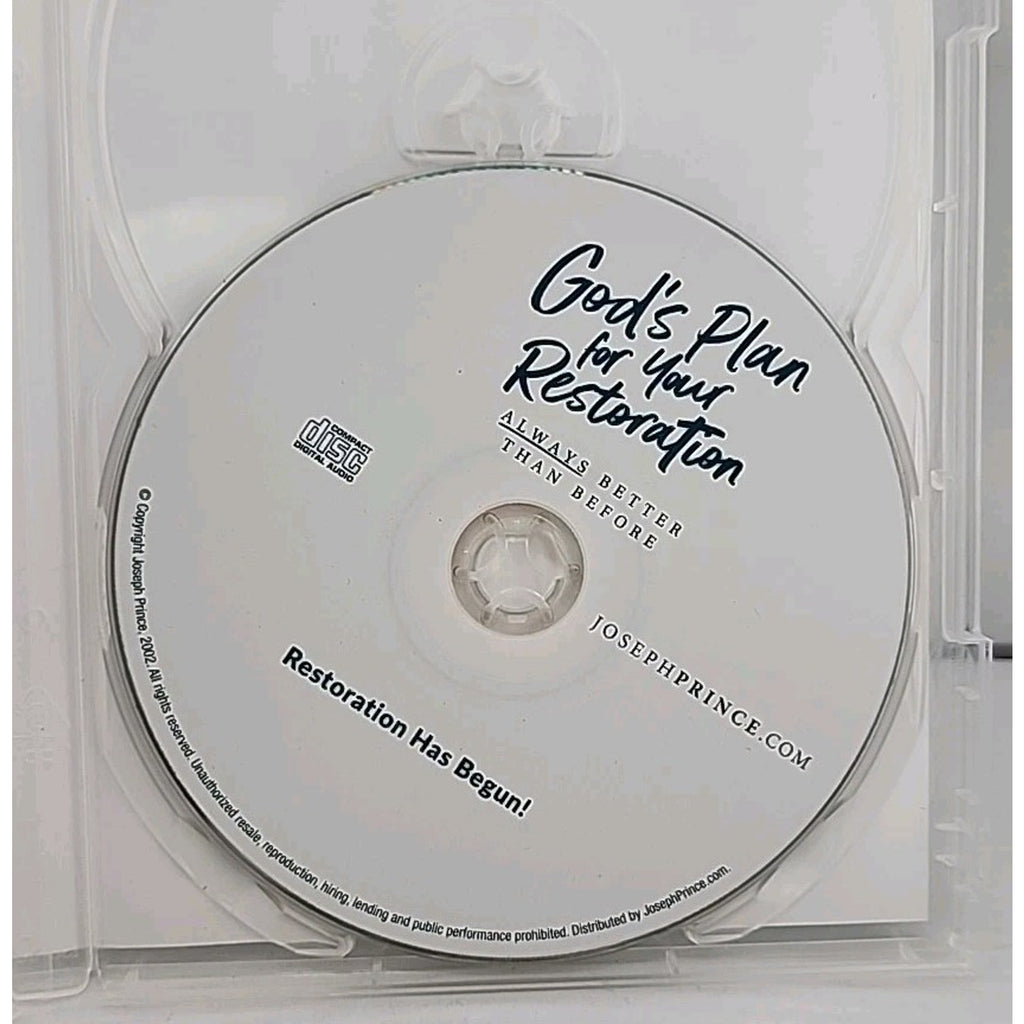 God's Plan For Your Restoration. Only Has 1 Disc