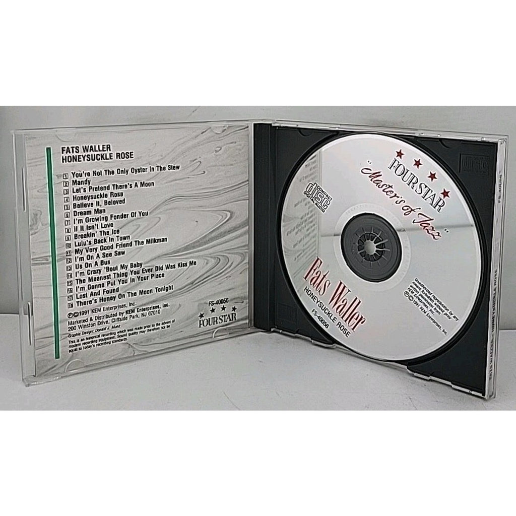 Honeysuckle Rose [Four Star] by Fats Waller (CD, May-1994, Four Star)
