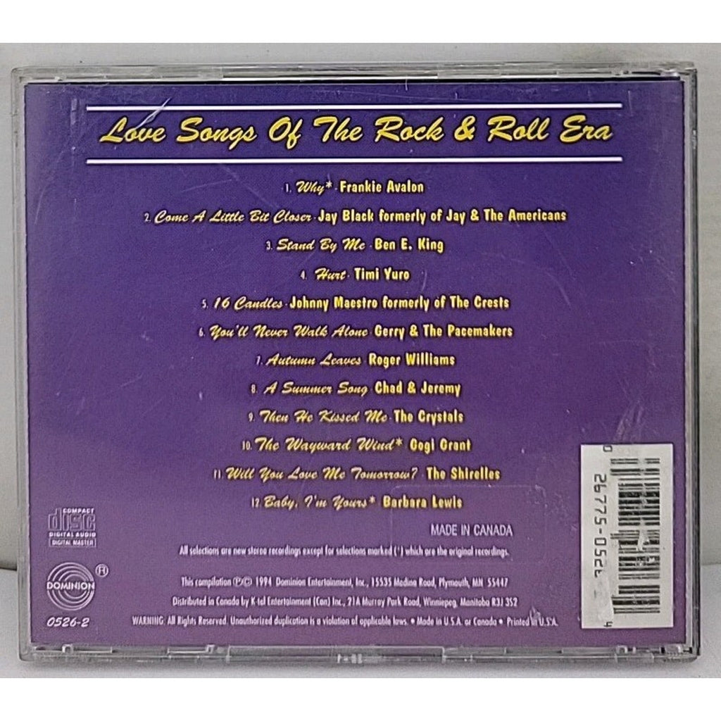 Love Songs of the Rock & Roll Era Various Artists CD