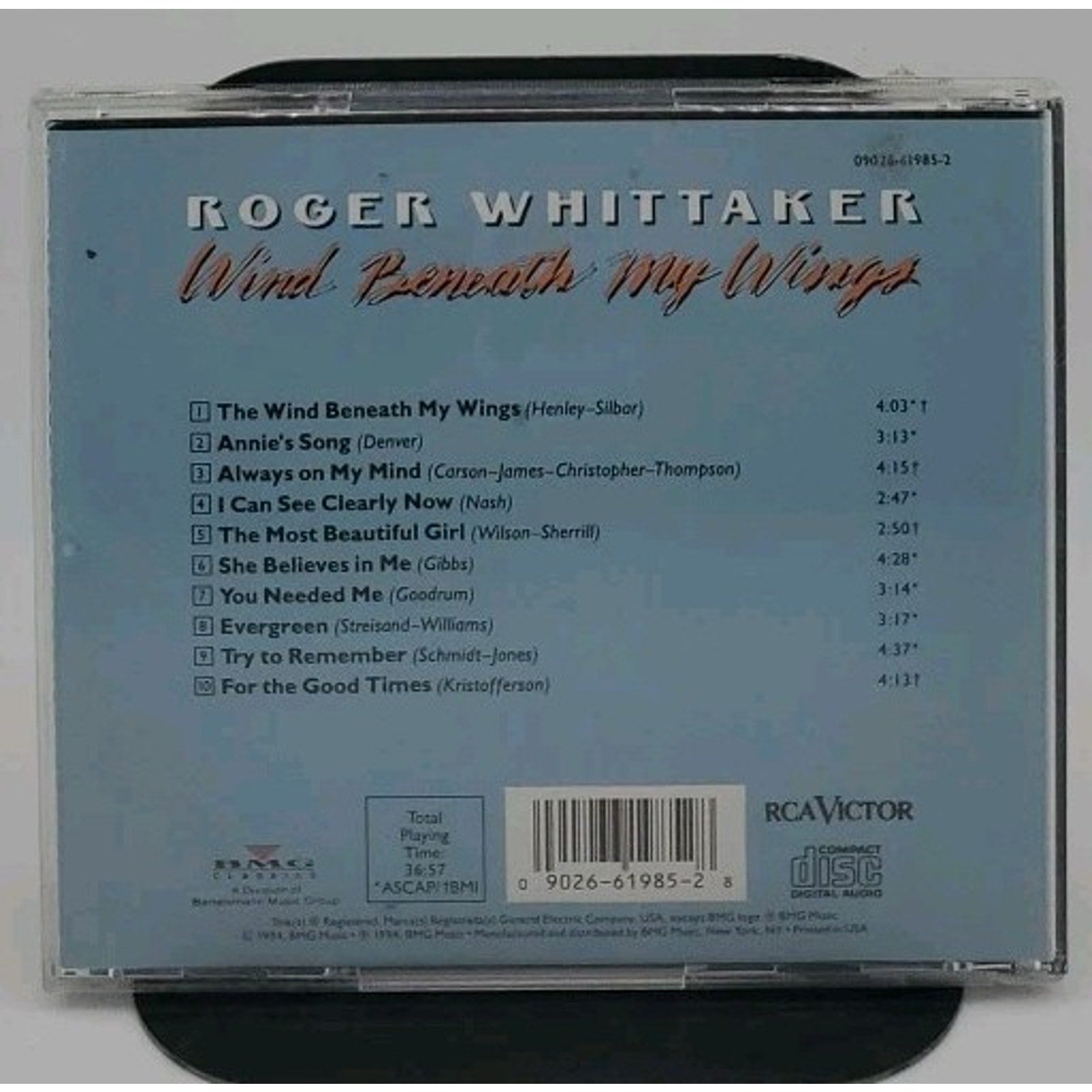 Wind Beneath My Wings by Roger Whittaker (CD, 1994)
