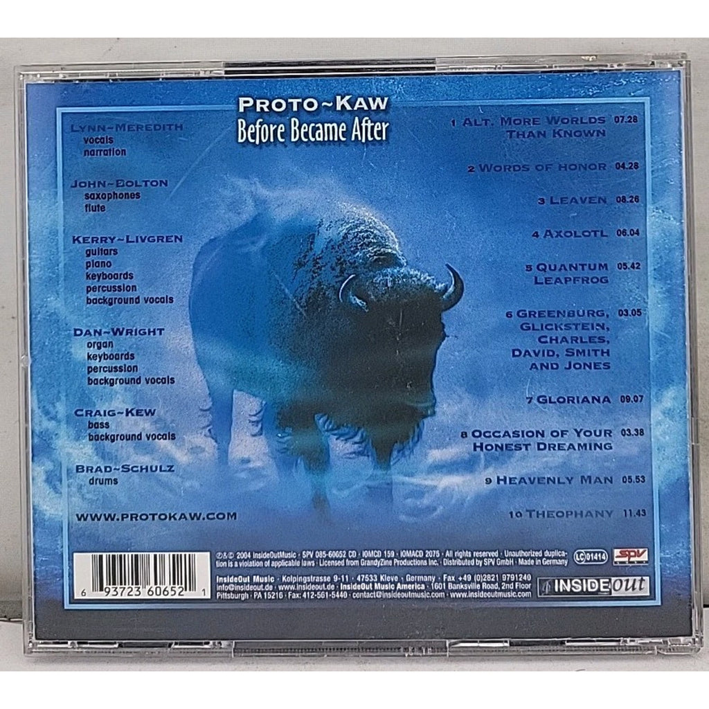 Before Came after by Proto-Kaw (CD, 2004)