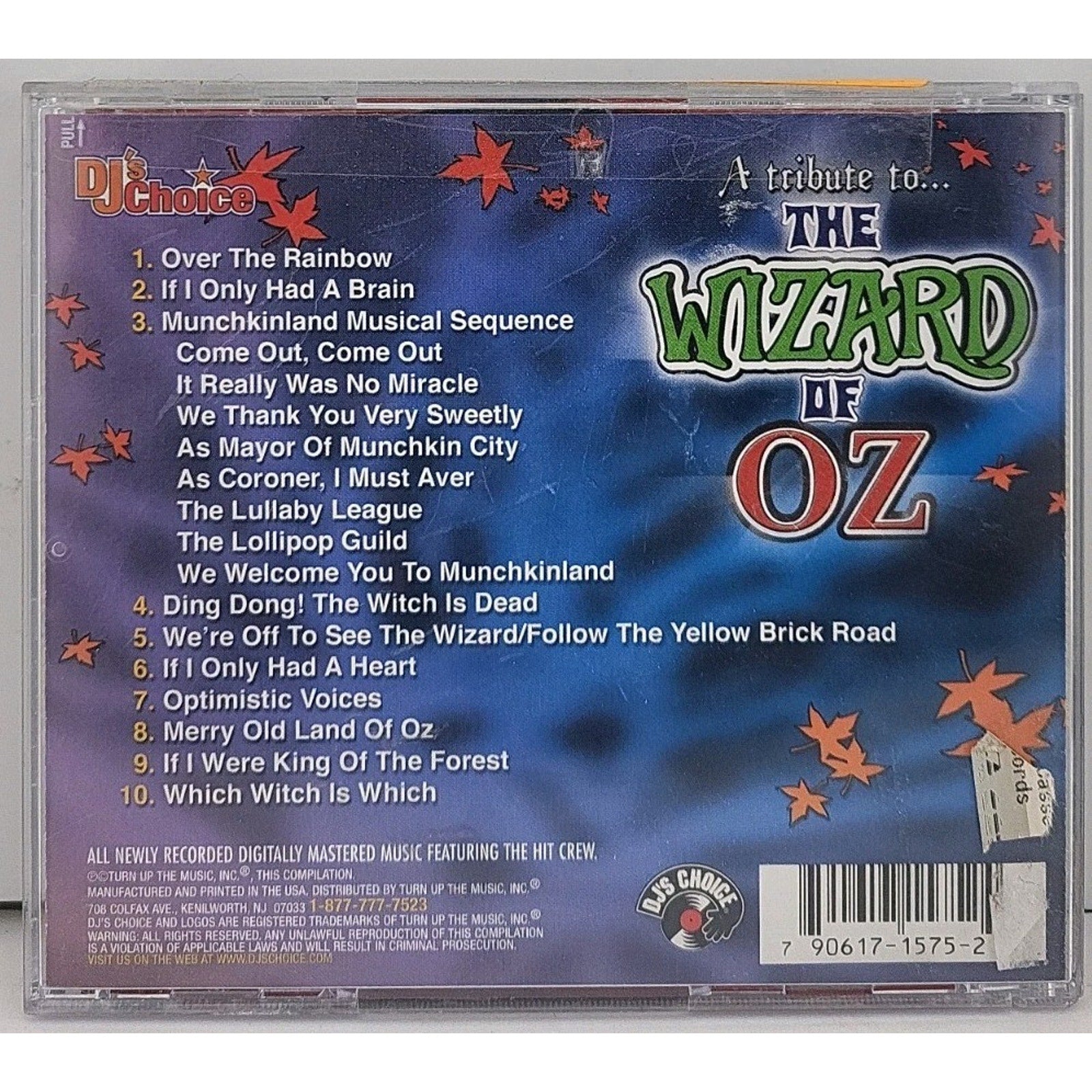 DJ's Choice: Tribute to the Wizard of Oz by DJ's Choice (CD, Jul-2003, Turn...