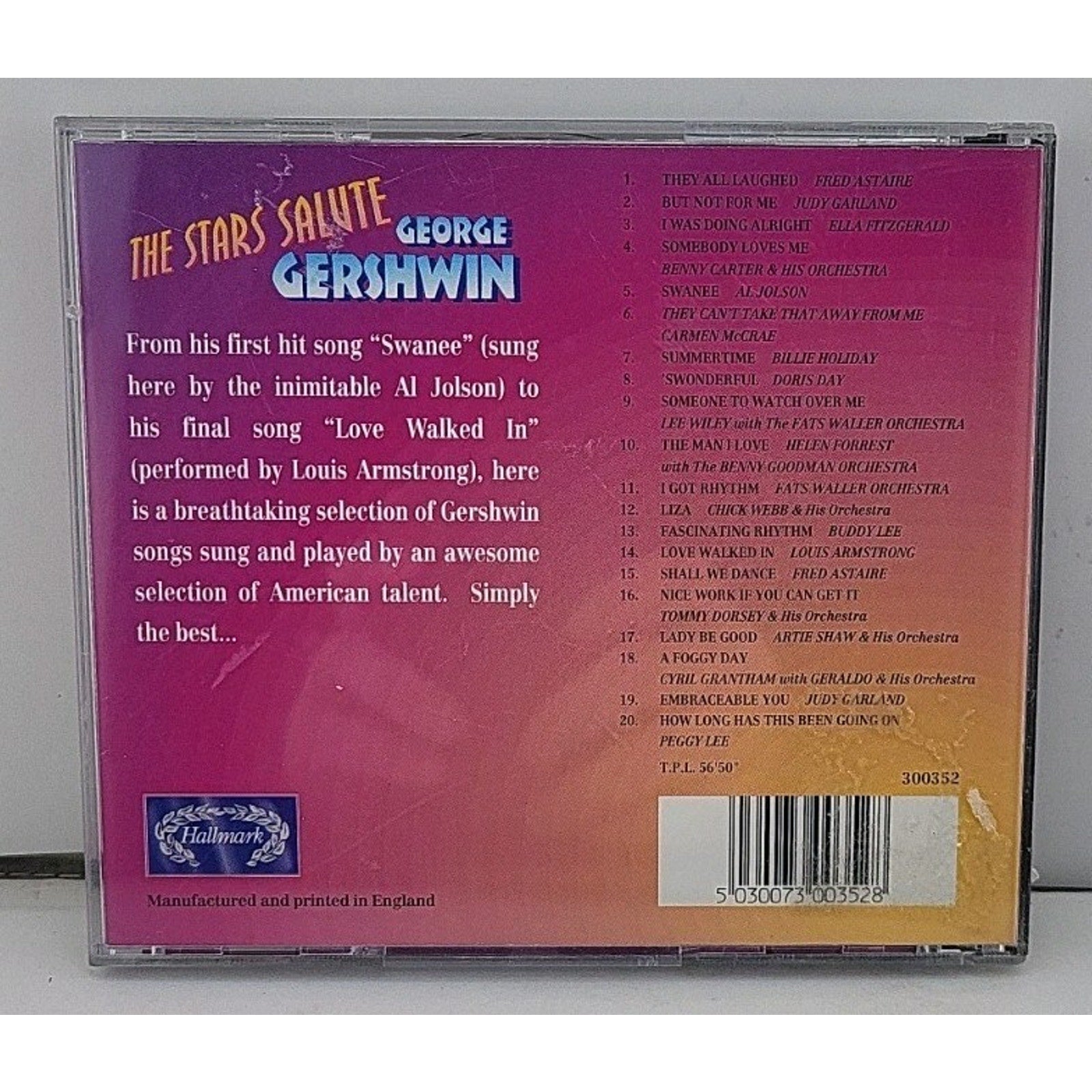 The Stars Salute George Gershwin (CD)