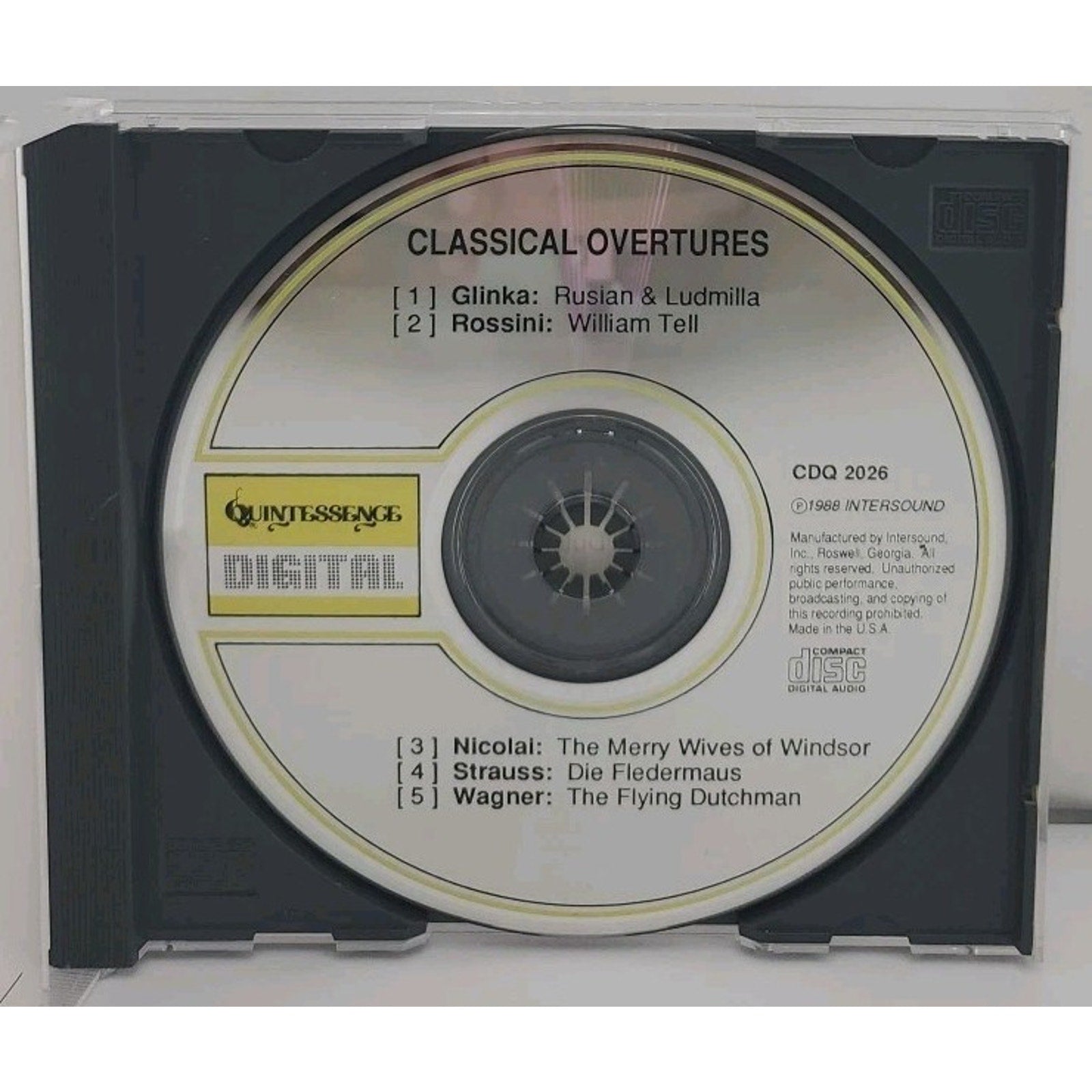 Classic Overtures by Alfred Gehardt (CD, 1993)