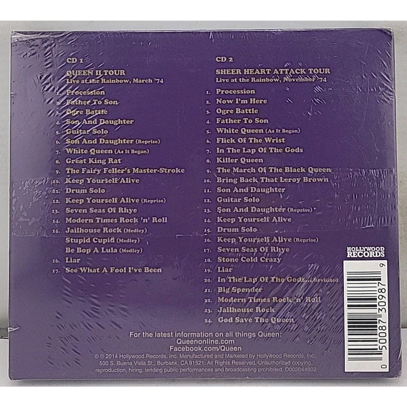 Live at the Rainbow by Queen (CD, 2014) *Brand New*