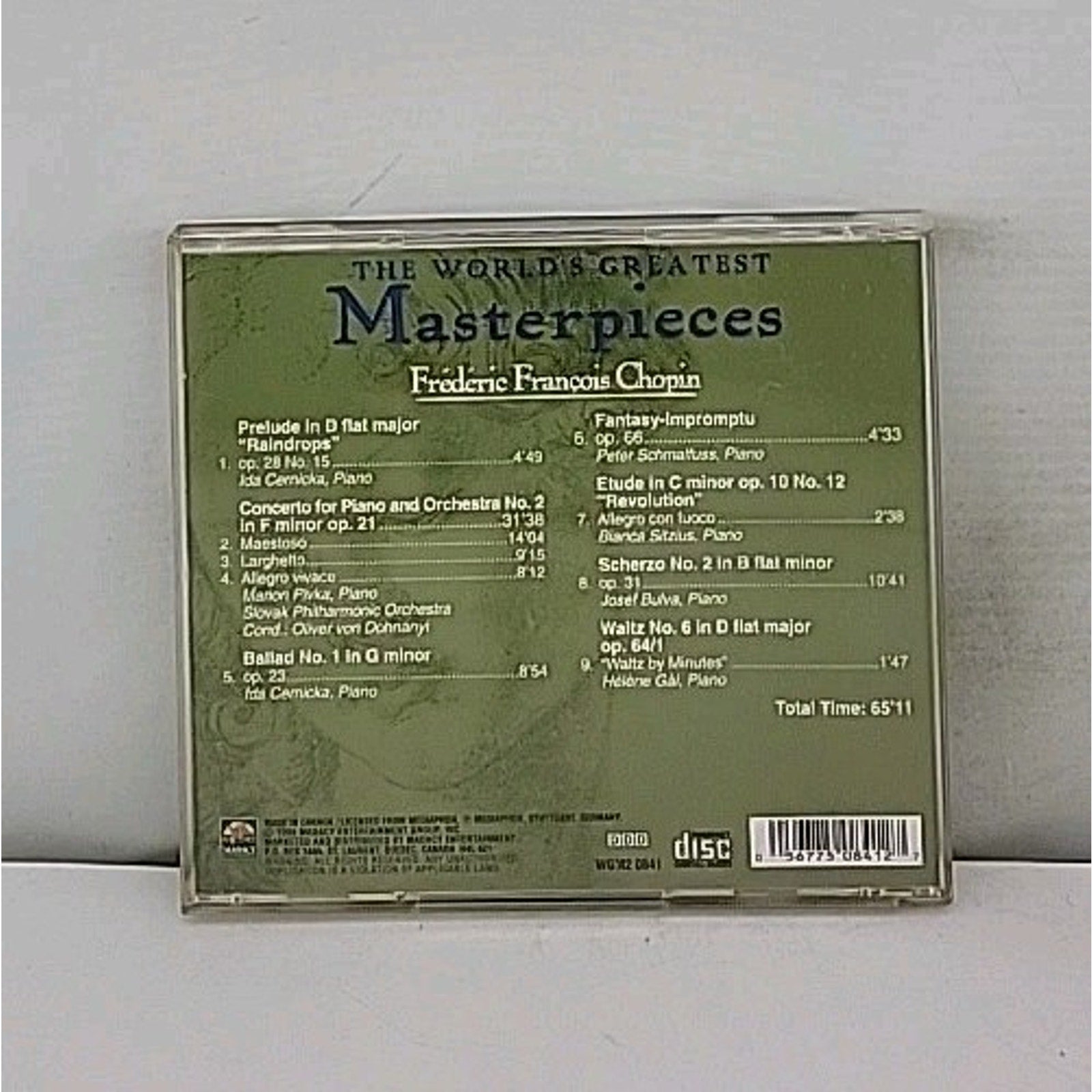 Frederic Francois Chopin [Composer, The World's Greatest Masterpieces:, Audio CD