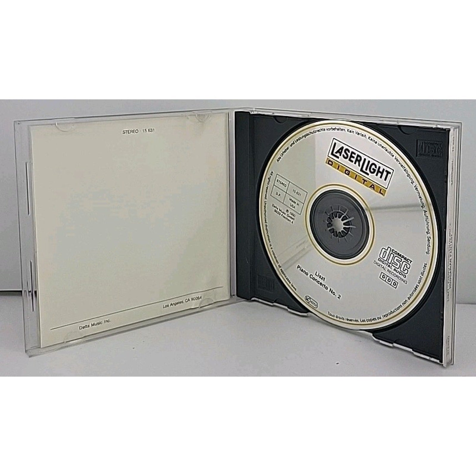 Liszt Piano Concerto No. 2 Jeno Jando CD Laserlight Digital