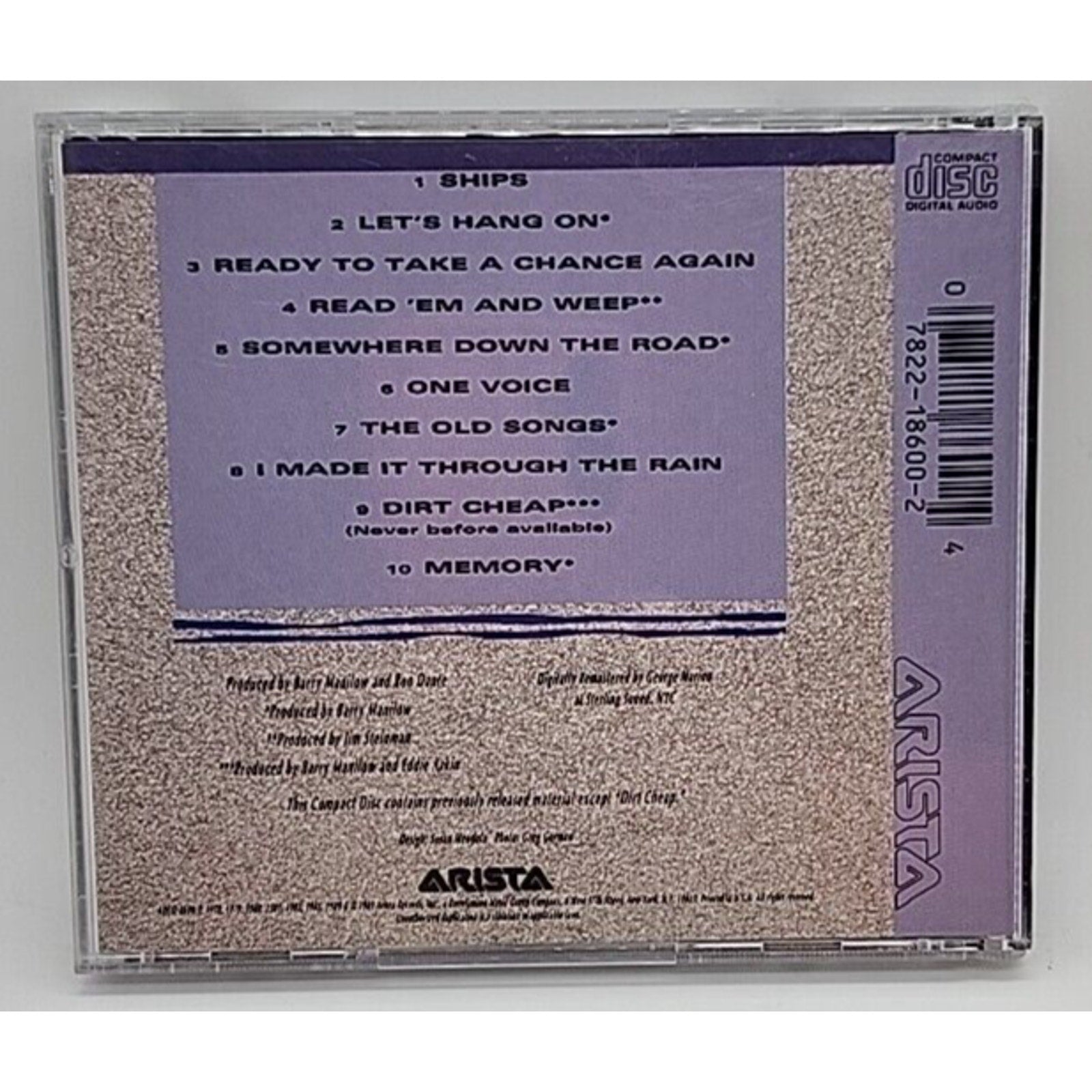 Greatest Hits, Vol. 3 by Barry Manilow (CD, Apr-1989, Arista)