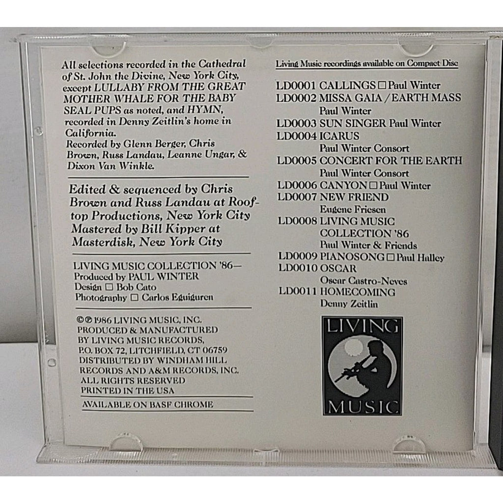 Paul Winter & Friends Living Music Collection '86 CD Album