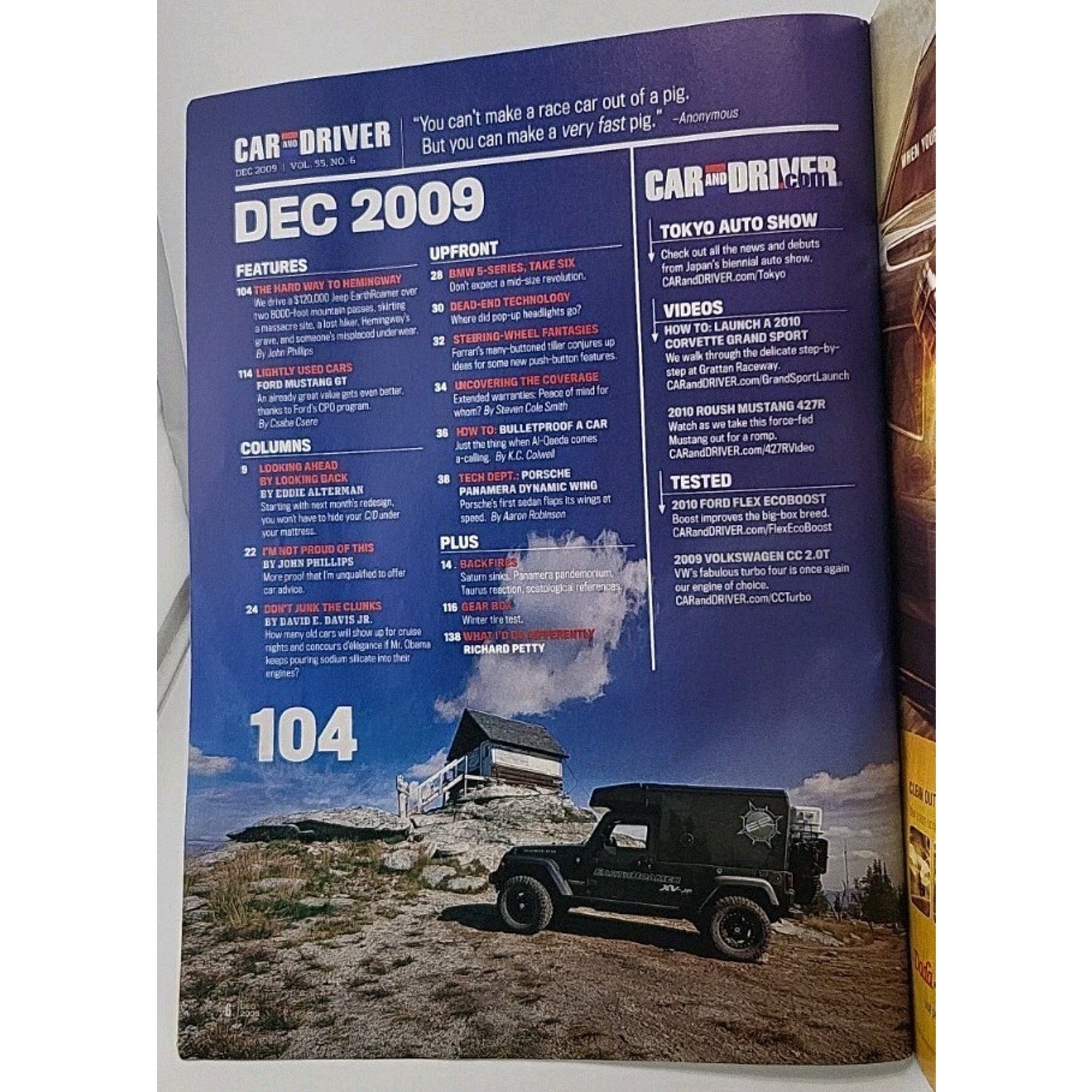 Car And Driver Magazine - December 2009 - Vol. 55 No. 6