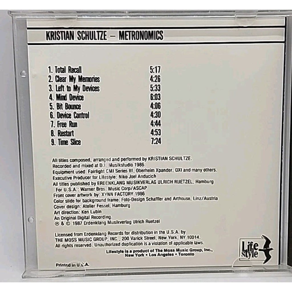 Kristian Schultze - Metronomics (CD)