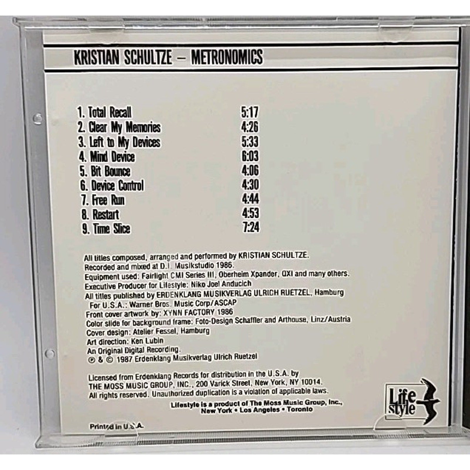 Kristian Schultze - Metronomics (CD)
