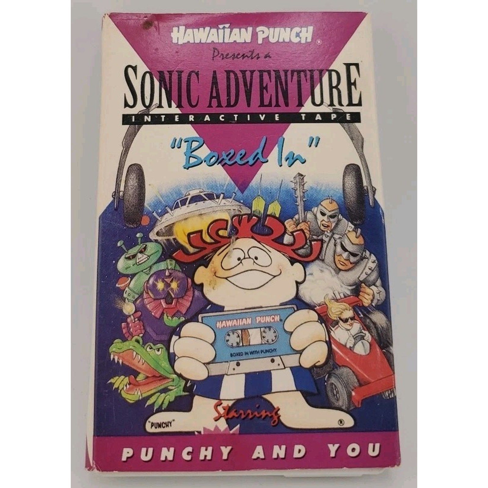 Hawaiian Punch Sonic Adventure “Boxed In” Interactive Cassette Tape 1992