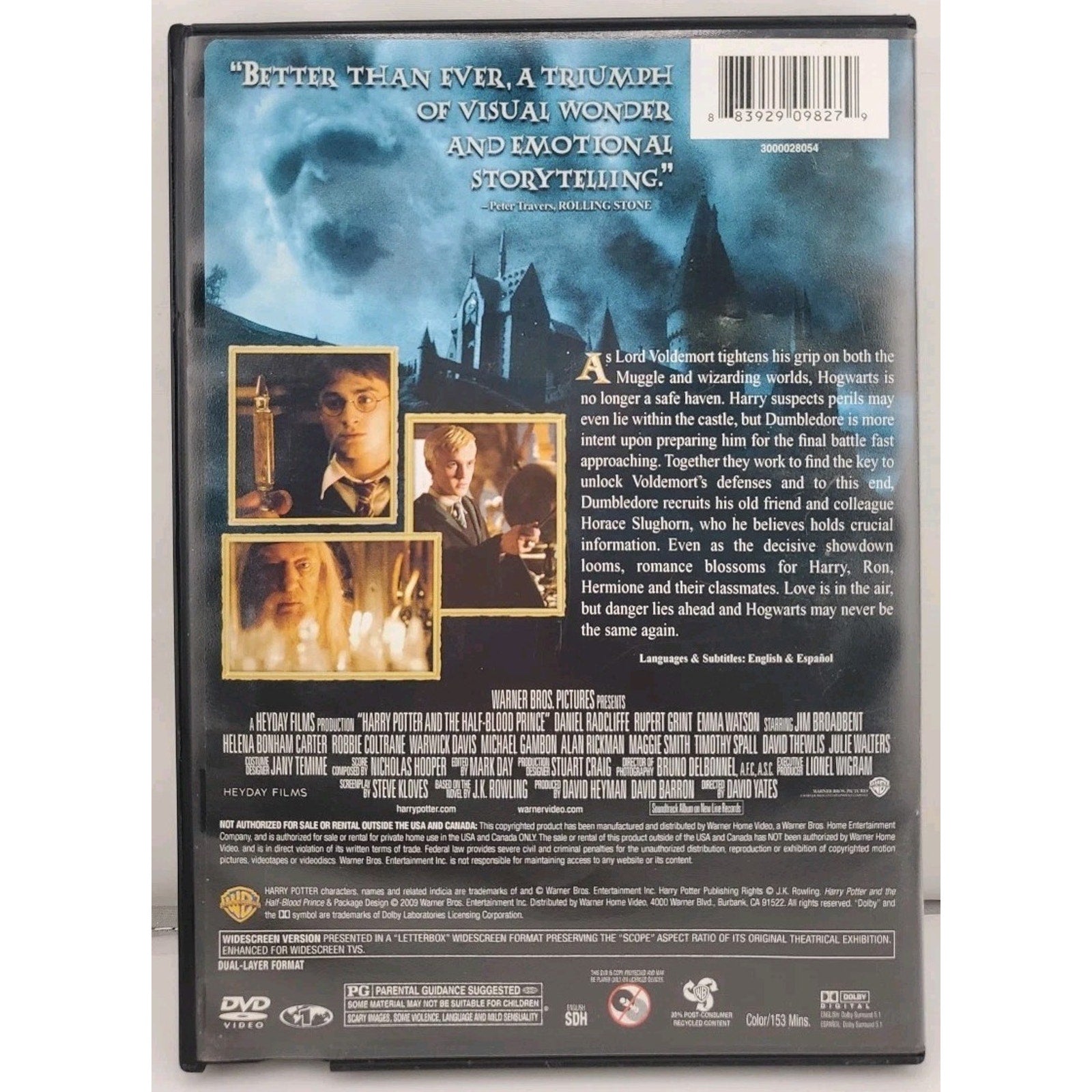 Harry Potter and the Half-Blood Prince (DVD)