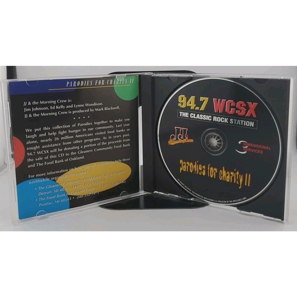 JJ & the Morning Crew "Parodies for Charity II" CD OOP 1998 94.7 WCSX FM Comedy