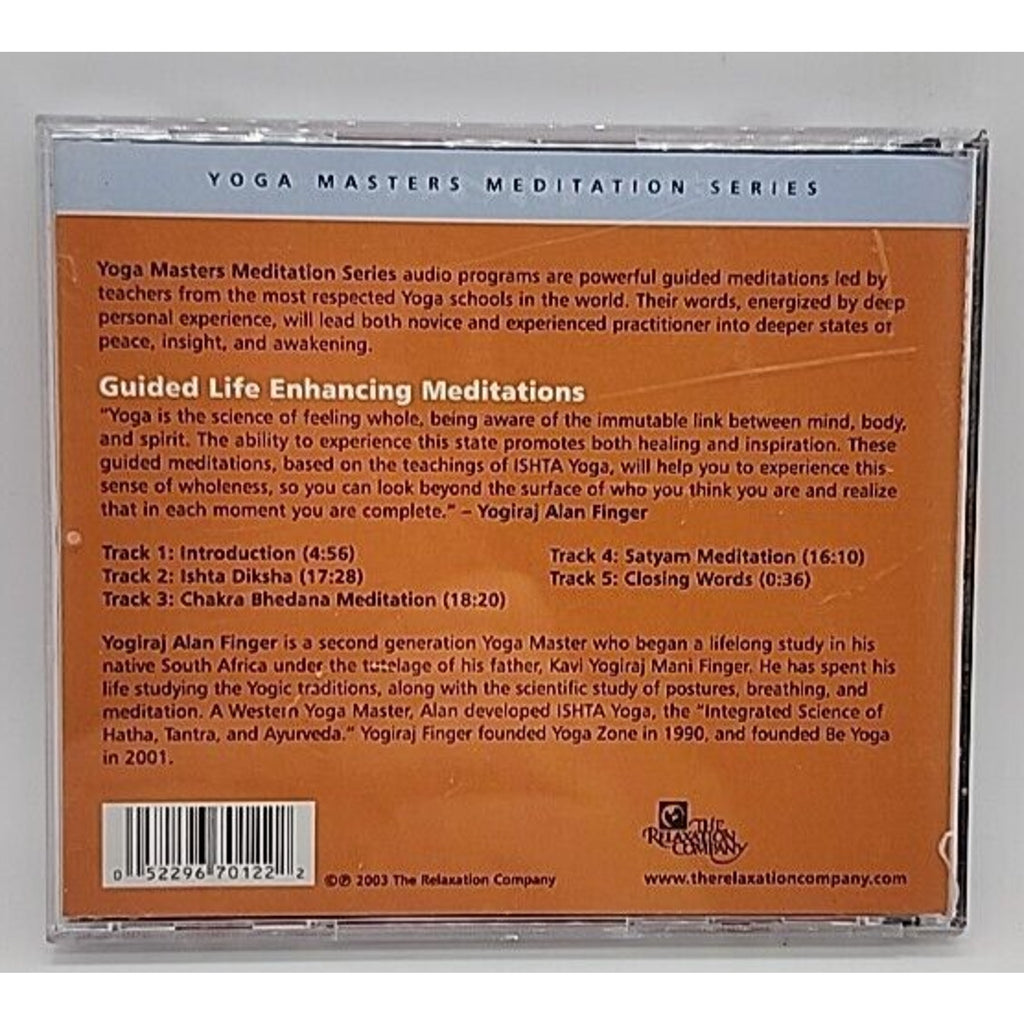 Life Enhancing Meditation by Finger, Yogiraj Alan (CD, 2004)