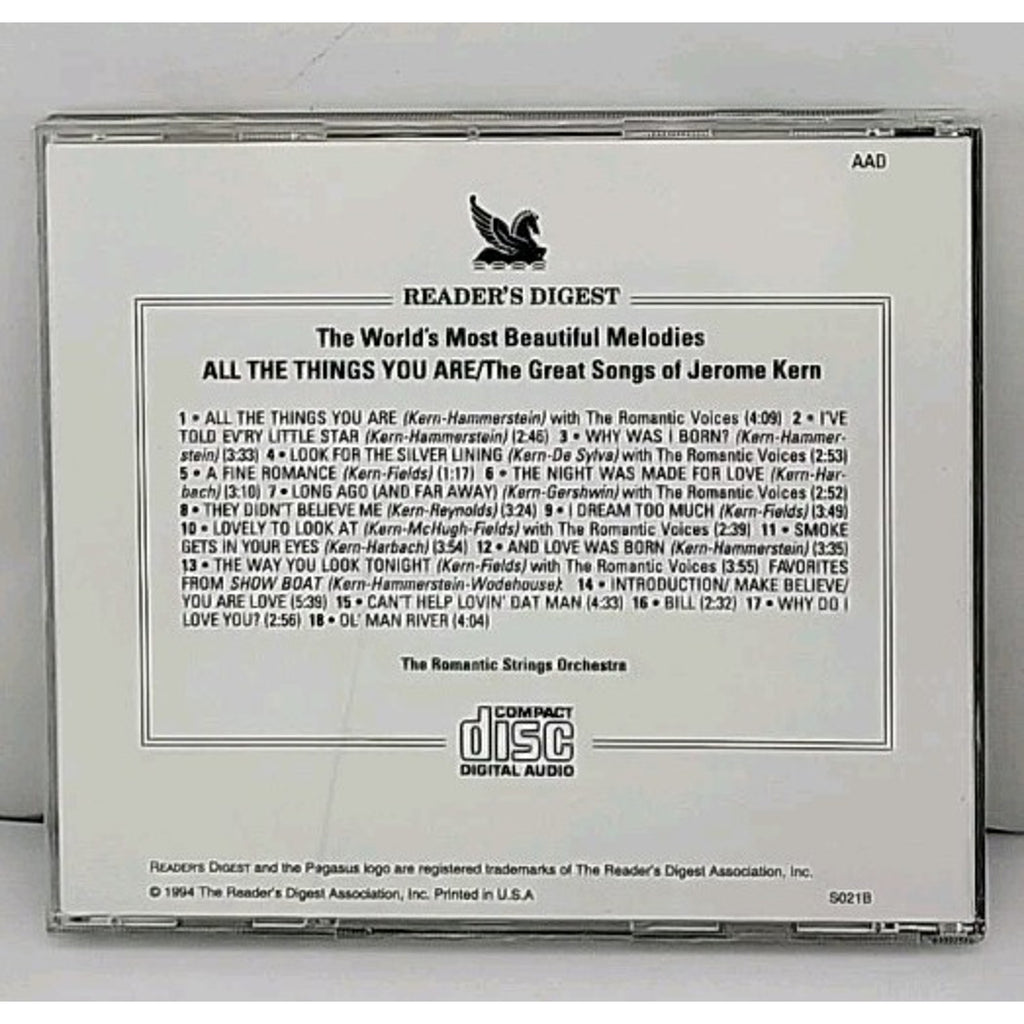 Readers Digest - All The Things You Are - The Great Songs of Jerome Kern - CD
