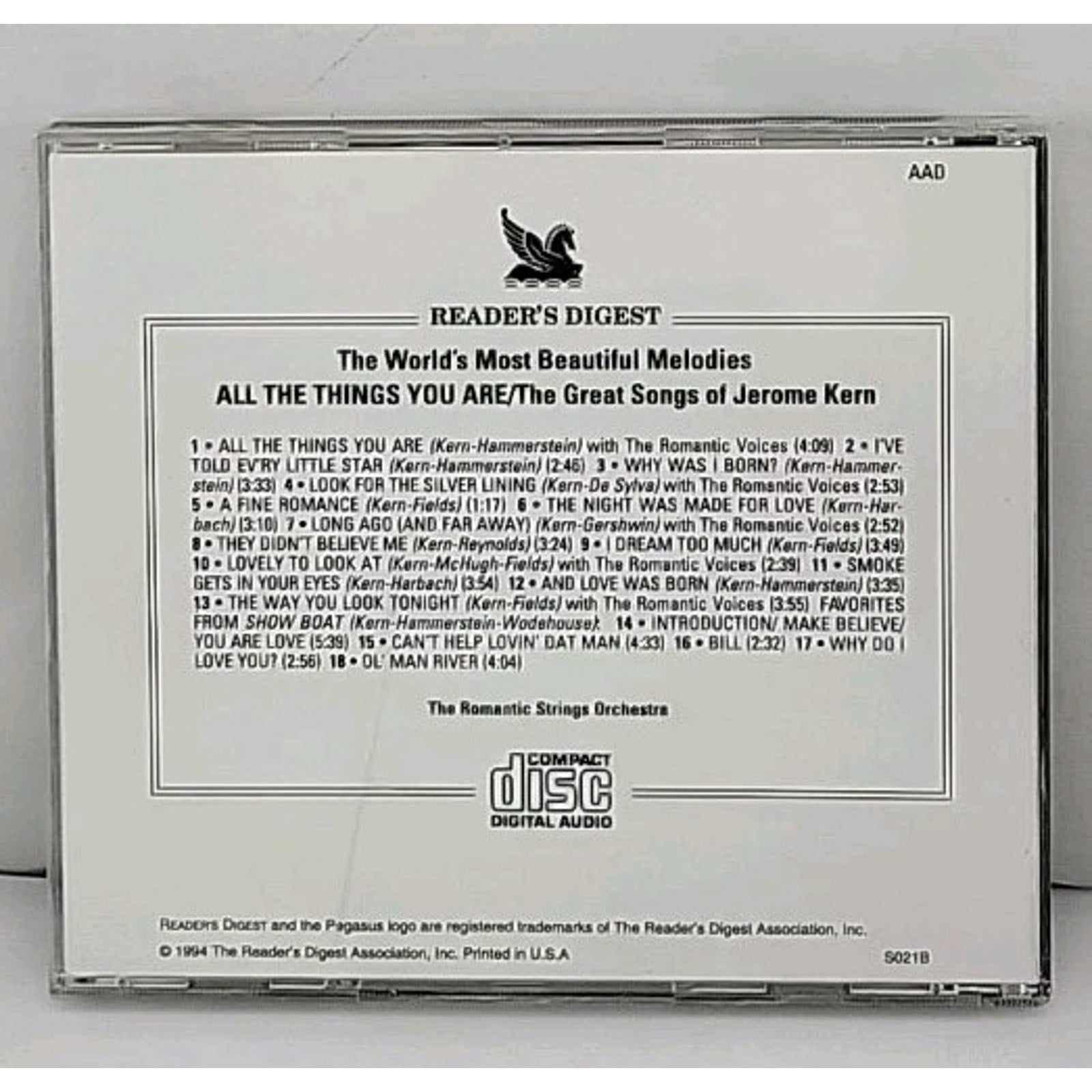 Readers Digest - All The Things You Are - The Great Songs of Jerome Kern - CD