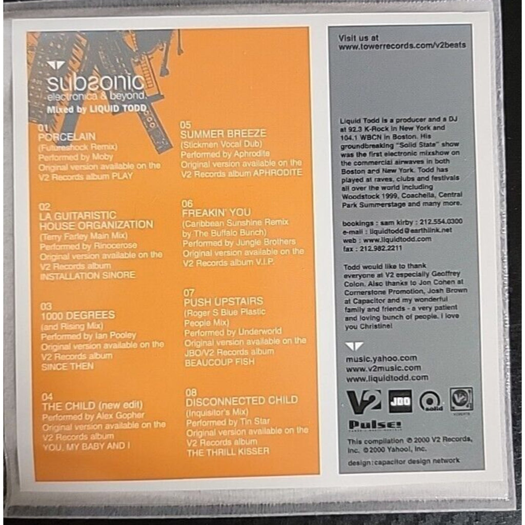 Subsonic Electronica & Beyond CD