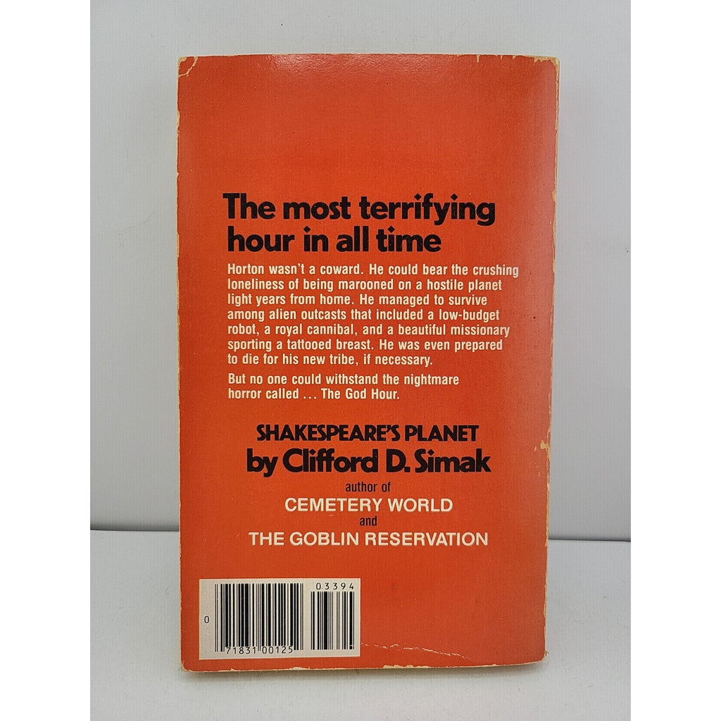 Shakespeare's Planet Science Fiction Paperback Book by Clifford D. Simak 1977