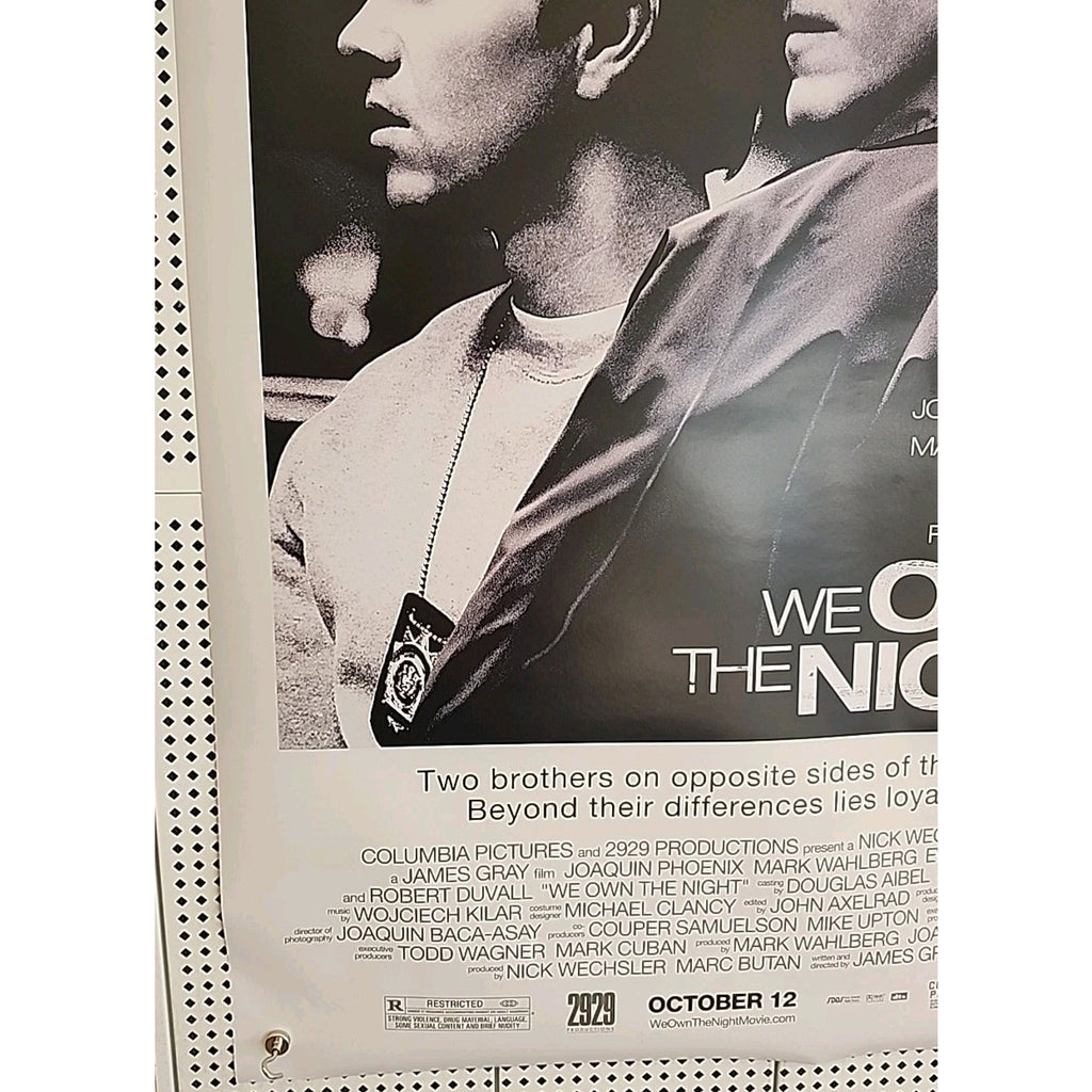 We Own the Night Original Video Release Poster 27 x 40 Rolled