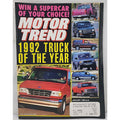 Motor Trend Magazine - January 1992 - Volume 44 Number 1
