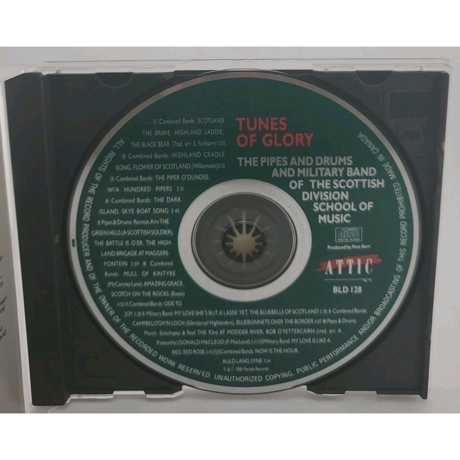 Tunes of Glory: 26 All Time Scottish Favourites CD