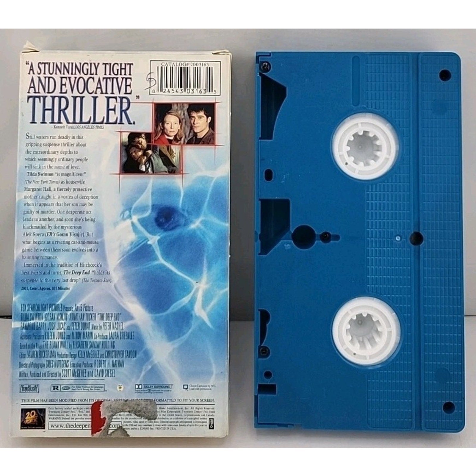 The Deep End VHS Blue Cassette