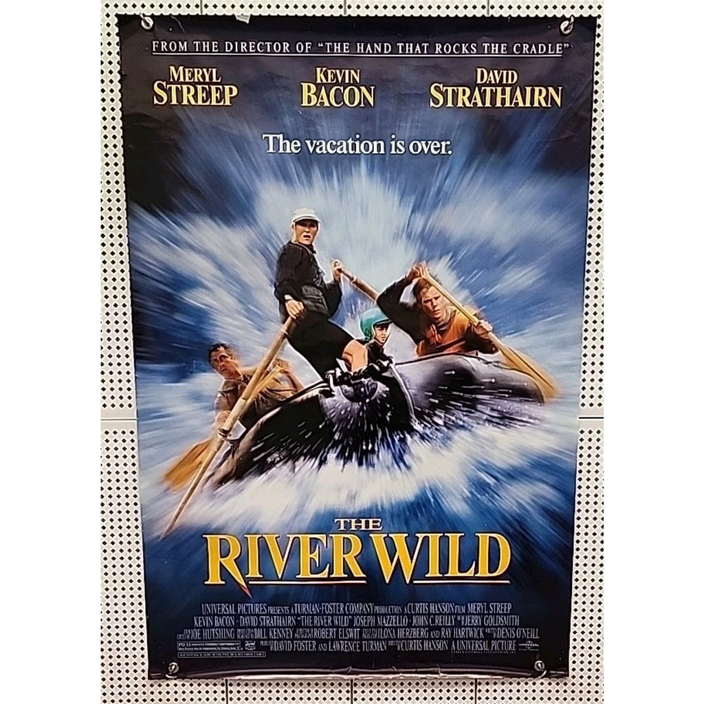 39x26 Original 1994 The River Wild Movie Film Poster Meryl Streep Kevin Bacon