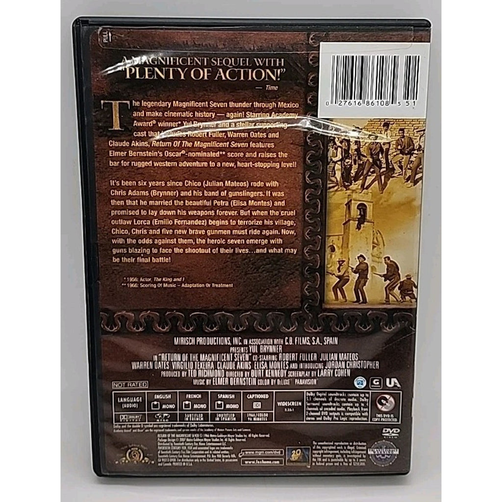 Return of Magnificent Seven (DVD, 1966)