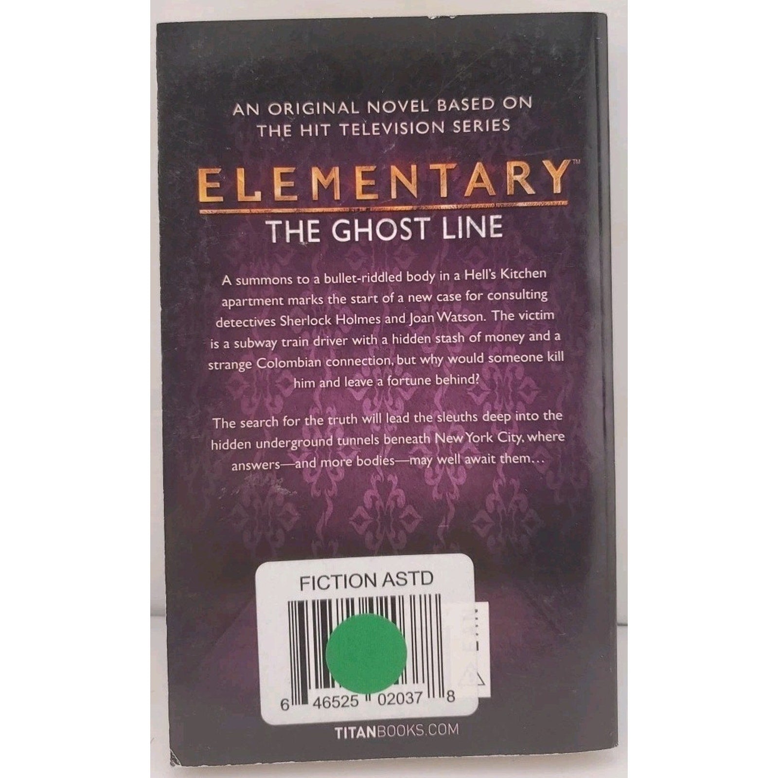 Elementary: the Ghost Line by Adam Christopher (2015, Mass Market)