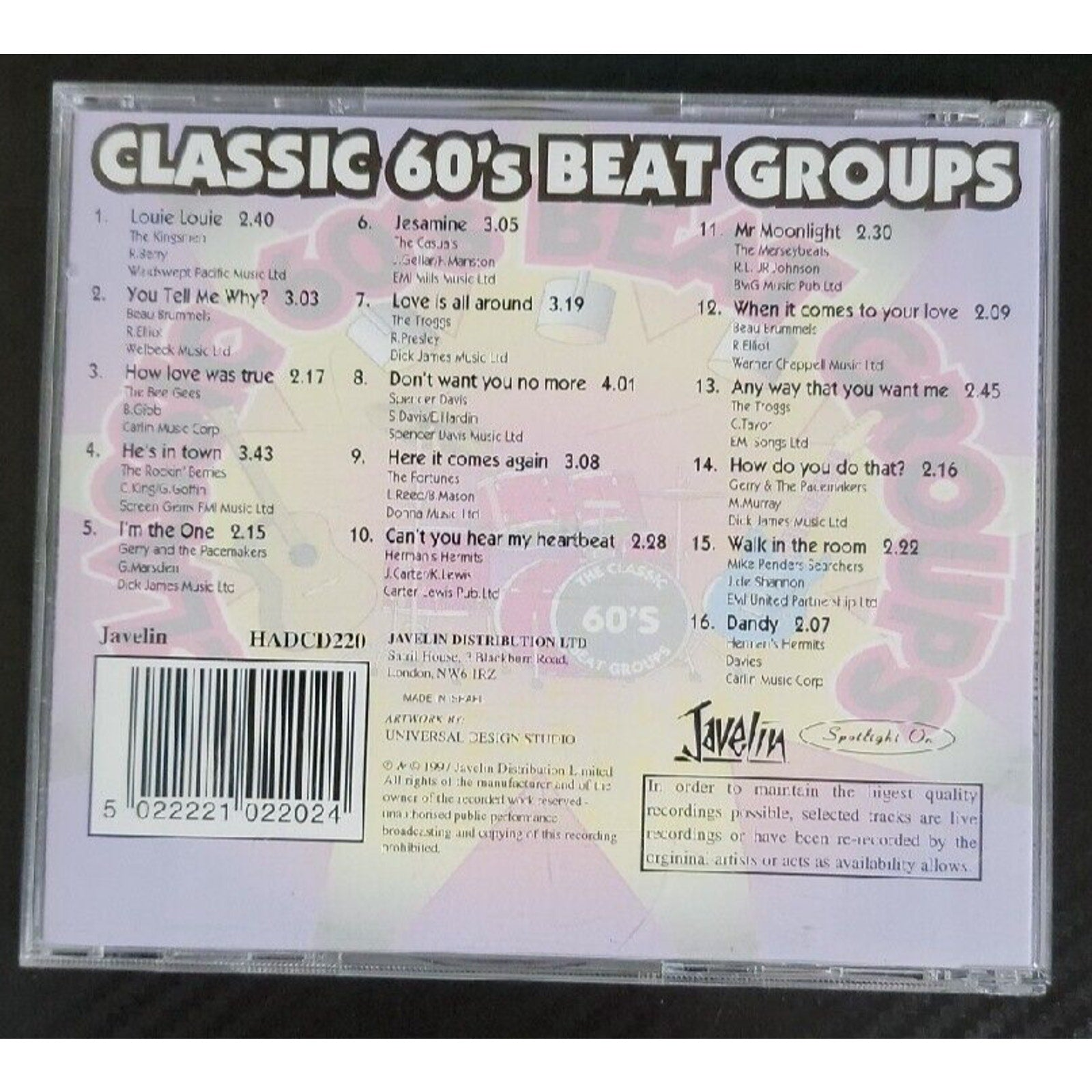 Classic 60's Beat Groups (CD)