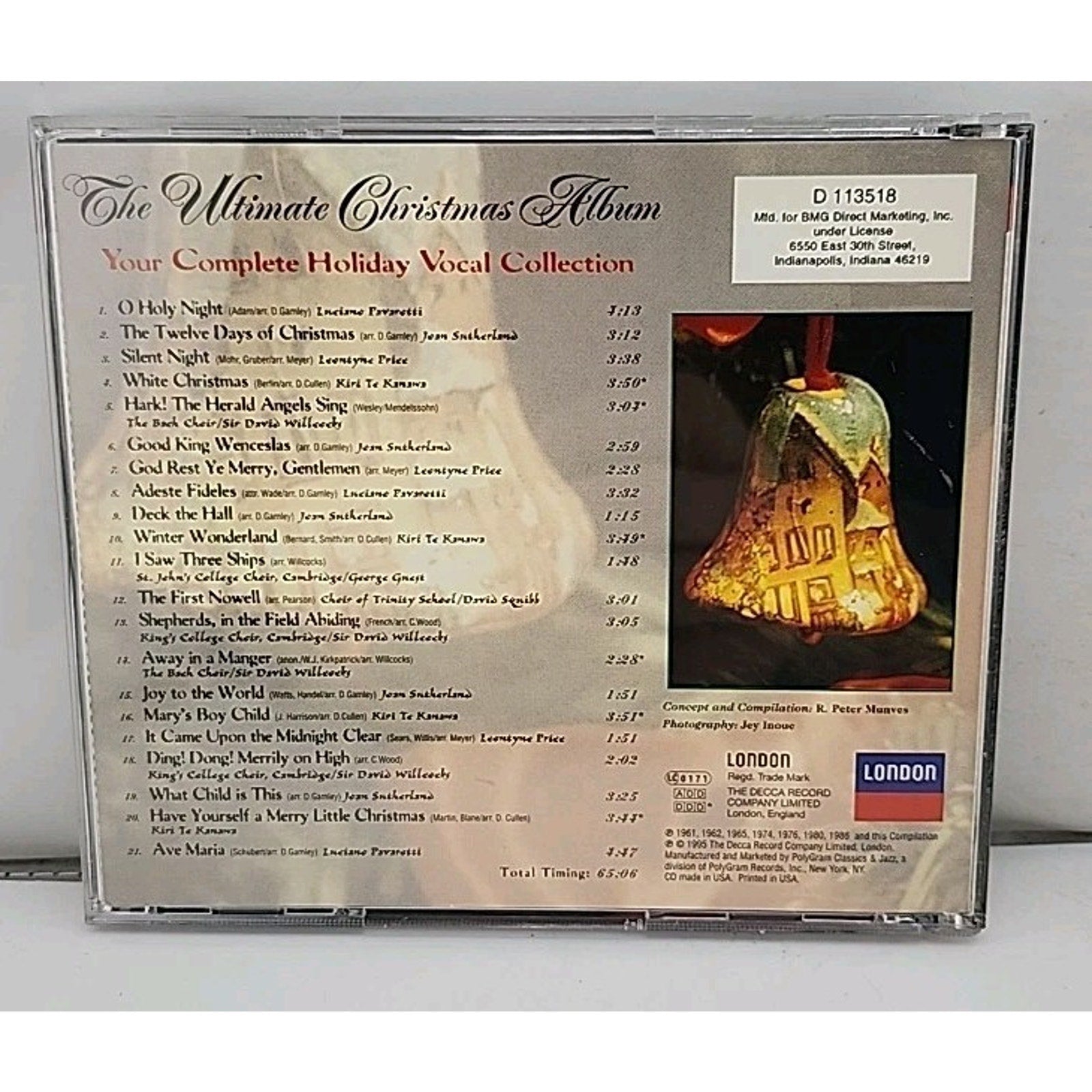 Ultimate Xmas Album by Various (CD, 1995)