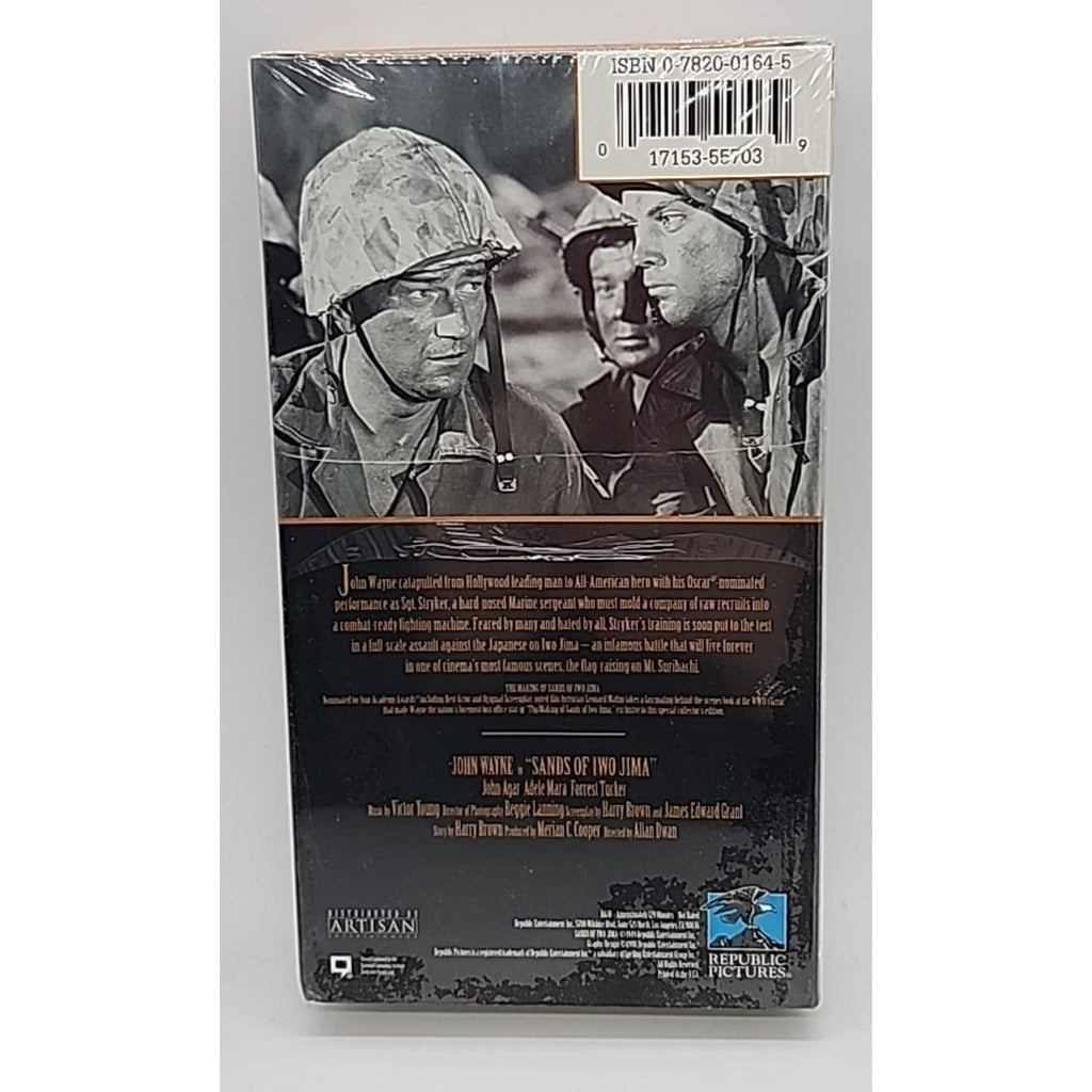 Sands of Iwo Jima (VHS, 1993, BW 45th Anniversary Edifion) *Brand New*