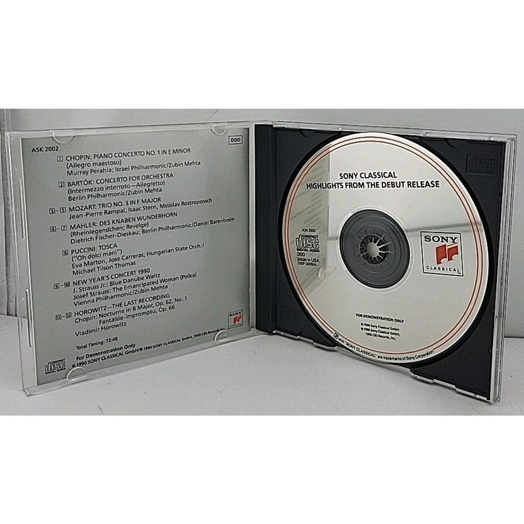 Sony Classical: Highlights From The Debut Release (CD 1990)