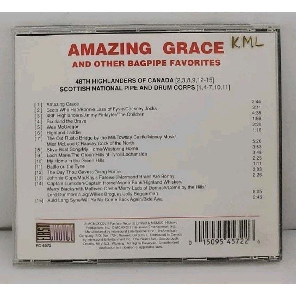 Amazing Grace And Other Bagpipe Favorites CD